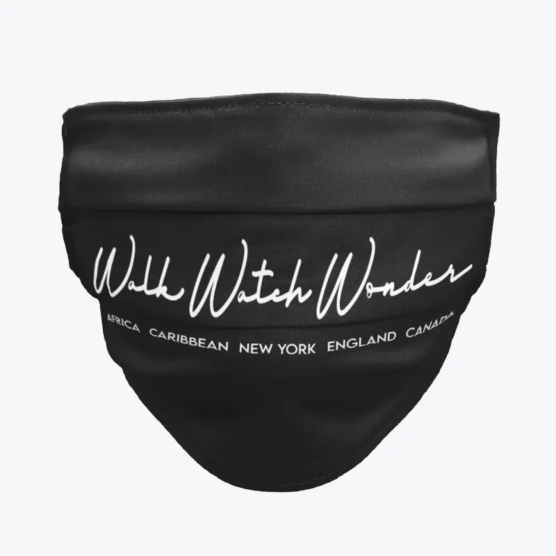 Walk Watch Wonder typography mask